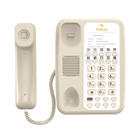 Téléphone fixe de qualité en gros avec téléphone sans carte 10 boutons de numérotation rapide téléphone sans fil fixe pour une utilisation en hôtel