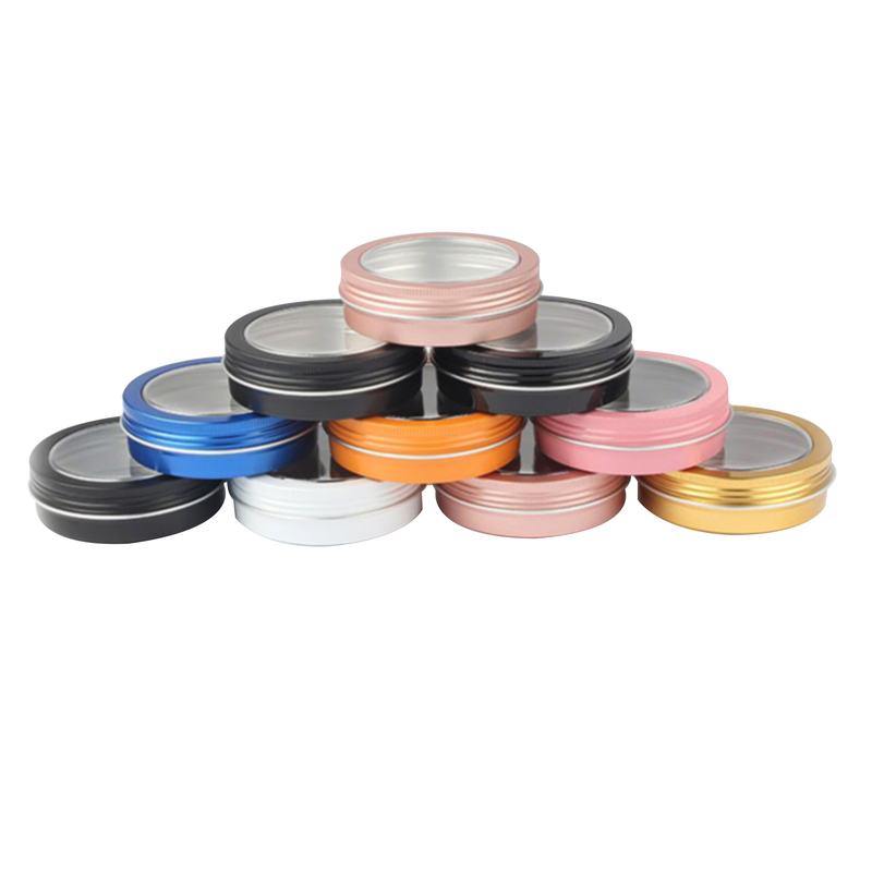 Aluminum storage box with window round