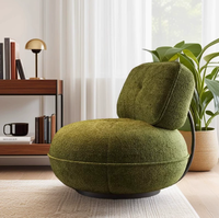Fauteuil d'appoint moderne en tissu, canapé individuel de luxe pour appartement et balcon, fauteuil à bascule, prix direct usine, prêt à être expédié