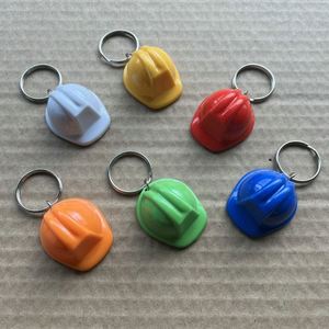 Mini Hard Hat <b>Keychain</b> - <b>Personalized</b> Construction Helmet Keyring, Bulk Safety Gift - Product Image 3