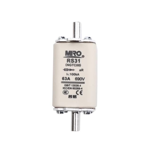 MRO Fast Multiple Fuse NGTC00 RS31 80A63A100A125A160A200A50A32A Quick Break High-power Knife Blade Fuse Shape Ceramic Fuse