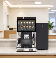 Équipement à café commercial TCN, du grain à la tasse, machine à café au lait frais pour les entreprises en libre-service