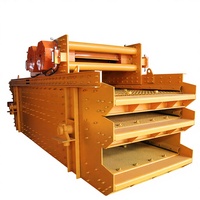 Crible vibrant industriel personnalisé pour l'extraction d'or, machine de tamisage de sable et d'or, moteur, PLC, haute rigidité, 380V/220V pour