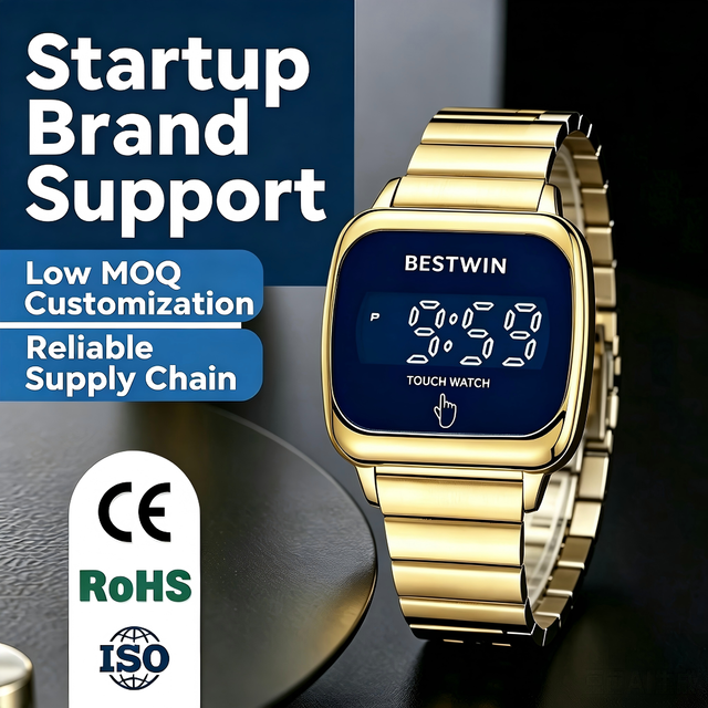 Men's Sport Digital Alloy Square LED Electronic Waterproof Watch
