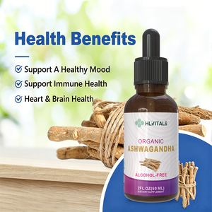 Gotas Líquidas de Ashwagandha Orgánica de Marca Privada, Calma y Relajación, Suplementos de Salud de Ashwagandha en Gotas Líquidas - Product Image 5