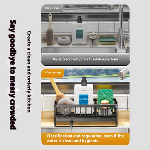 Oferta Especial: Cesta Escurridora Multifuncional <span class=keywords><strong>de</strong></span> Acero Inoxidable 304, Impermeable, No Plegable, <span class=keywords><strong>de</strong></span> un Solo Nivel, para Fregadero <span class=keywords><strong>y</strong></span> Encimera del Hogar - Product Image 4