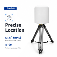 Système de Détection de Drones 100M-6Ghz à Bandes Complètes Fixes, Portée 10km, avec TDOA, AOA, Alarme DJI, Suivi de Position, Détection UAV FPV et Protection de Sécurité