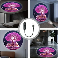 Lampe projecteur d'ambiance romantique pour chambre à coucher, lumière de nuit créative de bureau à haute luminosité, ciel étoilé