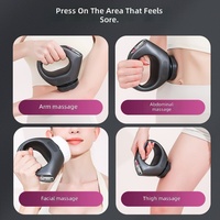 Ensemble cadeau d'appareil de massage corporel ergonomique apaisant à percussion, masseur sans fil à moteur sans balais pour tout le corps, pistolet de massage fascia