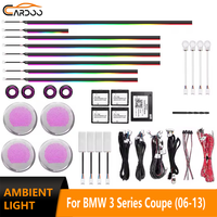 Éclairage d'ambiance Cardoo pour BMW Série 3 E90 E92 E93 Coupé 2006-2013, style OEM, bande lumineuse intérieure 64 couleurs, accessoires de mise à niveau