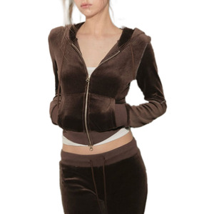 Ensemble de survêtement <span class=keywords><strong>en</strong></span> <span class=keywords><strong>velours</strong></span> pour femmes KY, veste zippée d'hiver et <span class=keywords><strong>pantalon</strong></span> <span class=keywords><strong>évasé</strong></span>, tenue deux pièces, vêtements de détente - Product Image 3
