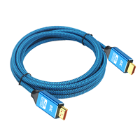 Câble de 2 m 8K 60 Hz avec gaine métallique et filet en nylon