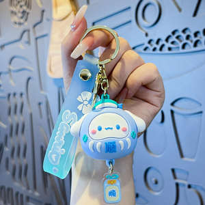 سلسلة مفاتيح بسلسلة مفاتيح من مادة PVC نعمة أنيمي ناعمة من ميلودي كورومي للهدايا - Product Image 3