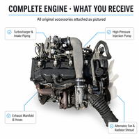 Moteur diesel à rampe commune AGP haute performance 2KD-FTV 2.5L 88kW/260-325Nm pour Hiace H200 4WD/2WD Remplacement OE 11401-30040