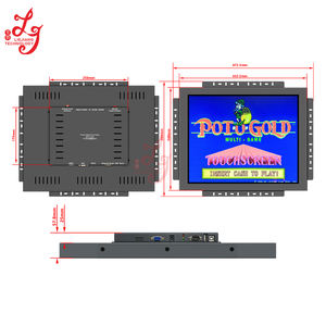 شاشات لمس بالأشعة تحت الحمراء مقاس 19 بوصة مع منفذ RS232، شاشات ألعاب أمريكية عالية الجودة - Product Image 3