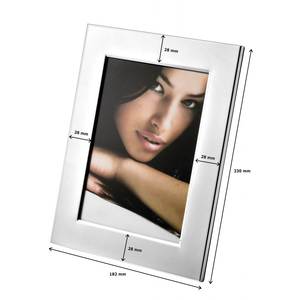 Marco de Fotos Metálico Plateado de 130x180 mm para Exhibición en Pared o Escritorio - Product Image 2