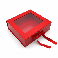 Boîte cadeau pliante rigide avec ruban en satin pour chemises, pyjamas, robes, emballage de vêtements, emballage de vente au détail, logo personnalisé, boutique