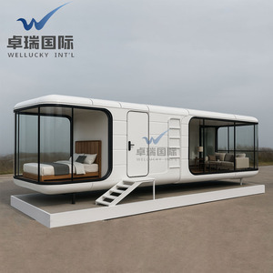 Capsula spaziale portatile prefabbricata <span class=keywords><strong>camera</strong></span> da letto modulare per ostello Hotel appartamento compatto - Product Image 3