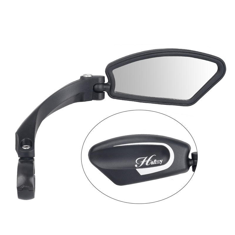 Rétroviseur Vélo Droit Ou Gauche – Miroir Sécurité Avec Lentille Inox, Réglage 360° Et Réflecteur, Pour VTT Et Vélo électrique