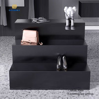Étagère simple en bois moderne et minimaliste, recyclable, pour table de présentation d'îlot, pour magasin de vêtements, boutique, produit de vente au détail