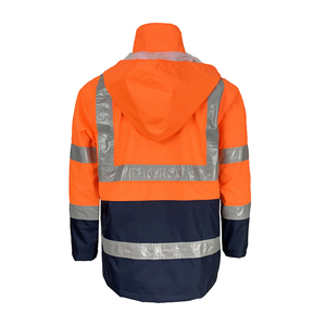 Veste de pluie de sécurité réfléchissante en Oxford imperméable AS/NZS 4602.1 haute visibilité pour l'exploitation minière, pour une utilisation de jour comme de nuit - Product Image 3