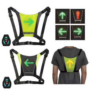 <span class=keywords><strong>Gilet</strong></span> d'avertissement réfléchissant de <span class=keywords><strong>vélo</strong></span>, bleu, pour la conduite de nuit, la course à pied, la moto, indicateur de clignotant, <span class=keywords><strong>gilet</strong></span> de <span class=keywords><strong>sécurité</strong></span> sans fil à LED - Product Image 2