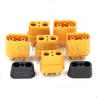 AMASS Original XT90I connecteur mâle et femelle plaqué or 4.5mm Bullet Plug 2 + 2 Plug avec broche de signal pour RC Lipo Battery UAV