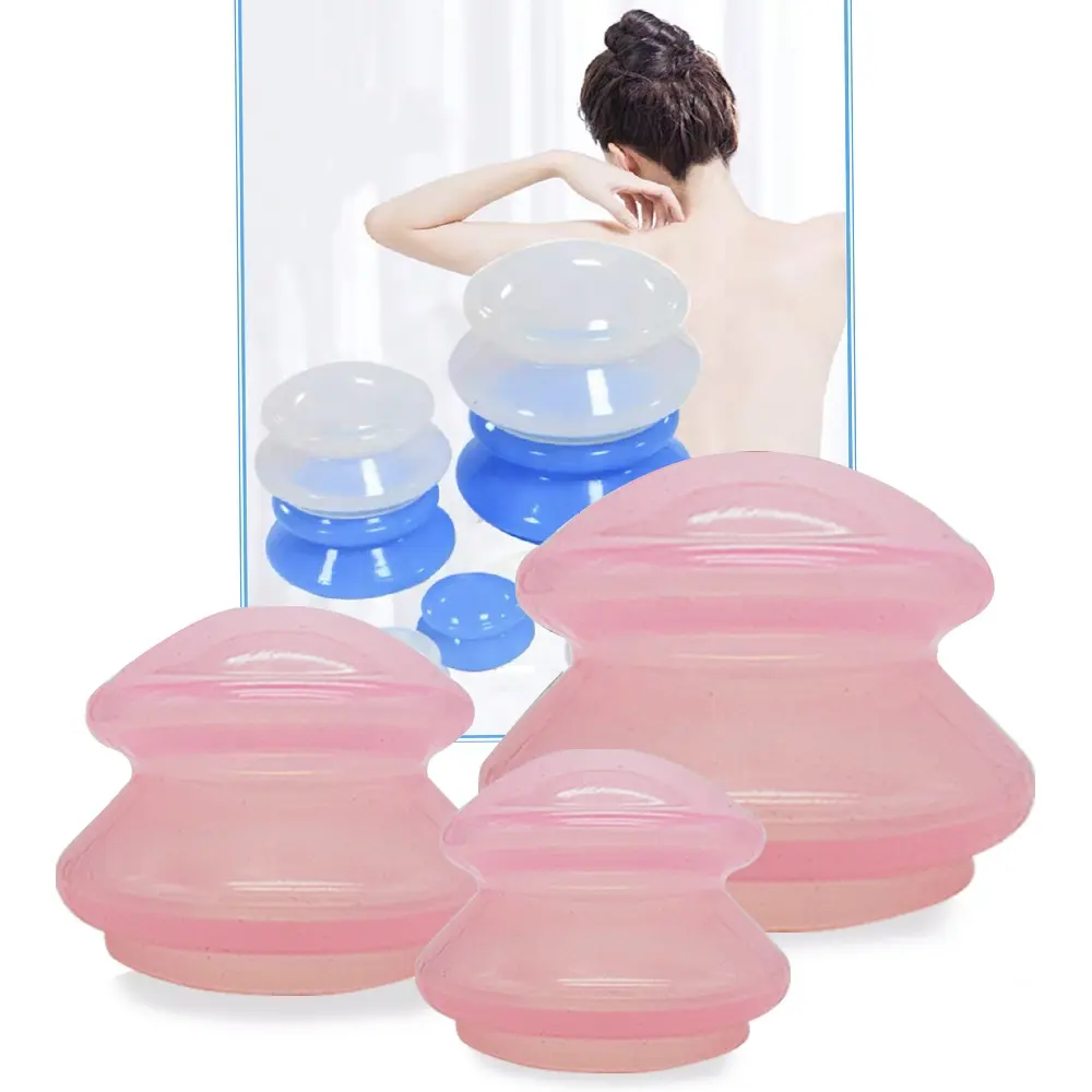 Vacuum Silicone Cupping Cups Silicone Cupping Therapy Sets 3PCS Silicone Cupping Sets