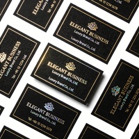 Carte personnalisée avec impression UV, finition noire mate