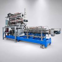 Ligne de production d'extrudeuses à double vis pour aliments aquatiques flottants SLG120 automatique 2000 kg/h pour l'aquaculture
