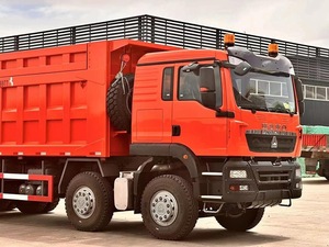 รถบรรทุกดินเบนซิน SINOTRUK HOWO 6X4 ดีเซล 351-450 แรงม้า เครื่องยนต์ Weichai ยูโร 2 น้ำหนักรวม 20-25 ตัน พวงมาลัยซ้าย สำหรับงานเหมือง - Product Image 3