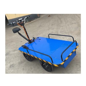 Electric <b>Trolley</b> Cart <b>Platform</b> Cart Flatbed Truck With Cage - Product Image 5