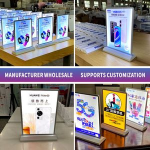 A4 Double-Sided Led <strong>Advertising</strong> Light Boxs Rechargeable Restaurant Menu Holder Bar Store Table <strong>Display</strong> LED Light Box - Product Image 2