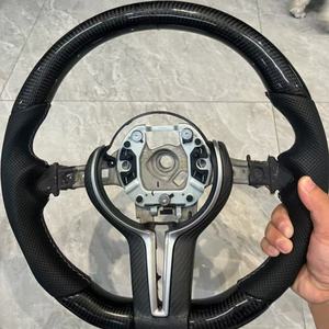 BMW M2 M3 M4 M5 M6 X5M F30 F10 F20 F35 F22 F18 F07 F01 E90 E92 E46 모델용 스포츠 스타일 카본 파이버 스티어링 휠 - Product Image 6