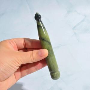 Digitopressione giada Guasha punte quarzo rosa raschiatura Stick penna Gua Sha terapia bacchetta ago strumento di massaggio - Product Image 1