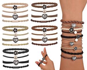 20 Lazos para el Cabello Estilo Boho Personalizables para Mujer con Decoración, Pulsera para el Cabello para Cabello Fino y Grueso, Elásticos de Nailon que No Dañan el Cabello - Product Image 3