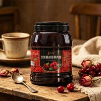 Selai Minuman Cranberry Mawar Kualitas Ekspor Lotlong untuk Dapur Rumah, Toko Minuman Komersial, Kafe, Bar, dan Toko