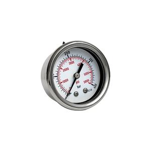 반 스테인리스강 축 방향 1/4인치 압력 게이지 400바 5000psi - Product Image 3