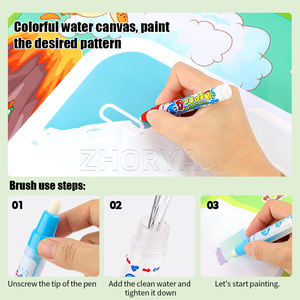 Zhorya Offre Spéciale <span class=keywords><strong>tapis</strong></span> magique d'eau <span class=keywords><strong>de</strong></span> grande taille <span class=keywords><strong>tapis</strong></span> <span class=keywords><strong>de</strong></span> <span class=keywords><strong>jeu</strong></span> éducatif <span class=keywords><strong>tapis</strong></span> <span class=keywords><strong>de</strong></span> dessin d'eau magique pour les tout-petits - Product Image 3