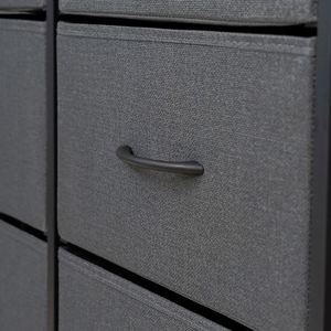 Modern Living Room Fabric <b>Cabinet</b> With Freestanding Durable Stainless Steel MDF Panel and Pine Wood - Product Image 5
