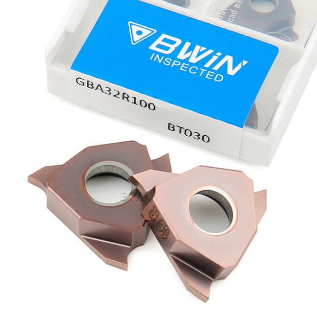 GBA32 GBA43 GBA 43 Carbide Grooving Insert 3 Cutting Edges for Shallow Grooving CNC Lathe External Slot Cutting Parting Off