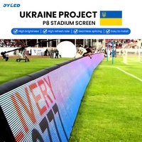 Écran LED périmétrique de stade, panneau LED sportif extérieur P10, mur vidéo portable, taux de rafraîchissement élevé, installation rapide