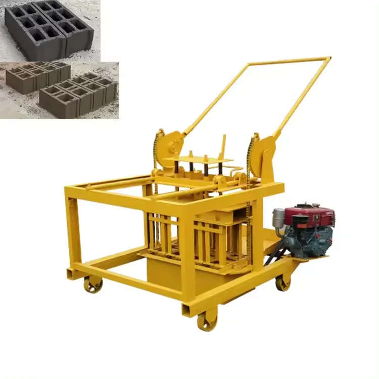 High performance interlocking paving hydraulic forming block machine hollow cement concrete brick making machine