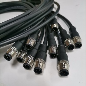 สายแปลง M12และ D กันน้ำได้สายแพทช์ RJ45สายอีเธอร์เน็ตสำหรับอุตสาหกรรมสายเคเบิลเครือข่าย Cat5e 26AWG PUR 5M - Product Image 4