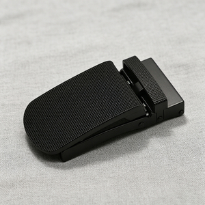 Hebilla de Cinturón Casual de Aleación con Bloqueo Automático de 30 mm, Placa Reversible con Patrón de Fibra de Carbono y Acabado Fundido a Presión - Product Image 3