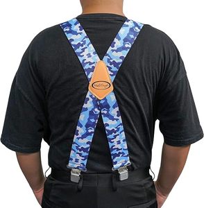 MELOTOUGH Men'sSuspenders 2 Inch WideElastic X Back Suspendersfor Men Heavy DutySuspender with StrongClip for Pants - Product Image 4