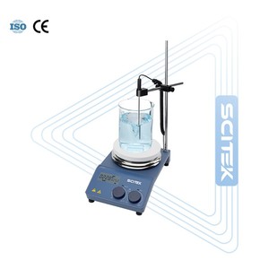 เครื่องกวนสารแม่เหล็กแบบแผ่นร้อน SCITEK แม่เหล็กแรงสูง ความจุสูงสุด 20 ลิตร การกวนผสมที่มีความเร็ว 50–1500 รอบต่อนาที ระบบสตาร์ทนุ่มนวล โหมดทำความร้อนสามรูปแบบสำหรับห้องปฏิบัติการ - Product Image 3