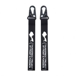 Custom Eco-Friendly <b>Polyester</b> Nylon Fabric <b>Lanyard</b> Closed Carabiner Blank With Water Resistant Feature - Product Image 1
