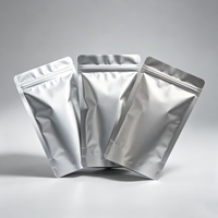 Aluminiumfolie staande zak met ritssluiting, voedselverzegelzak, hersluitbare ritssluiting houdt de versheid, perfect voor snacks, gedroogd vlees en fruit