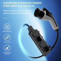 Adaptateur EV V2L Type 2 vers prise Schuko EU, pistolet de décharge externe pour voiture électrique CCS2, pour camping en plein air, 16A 3,5kW